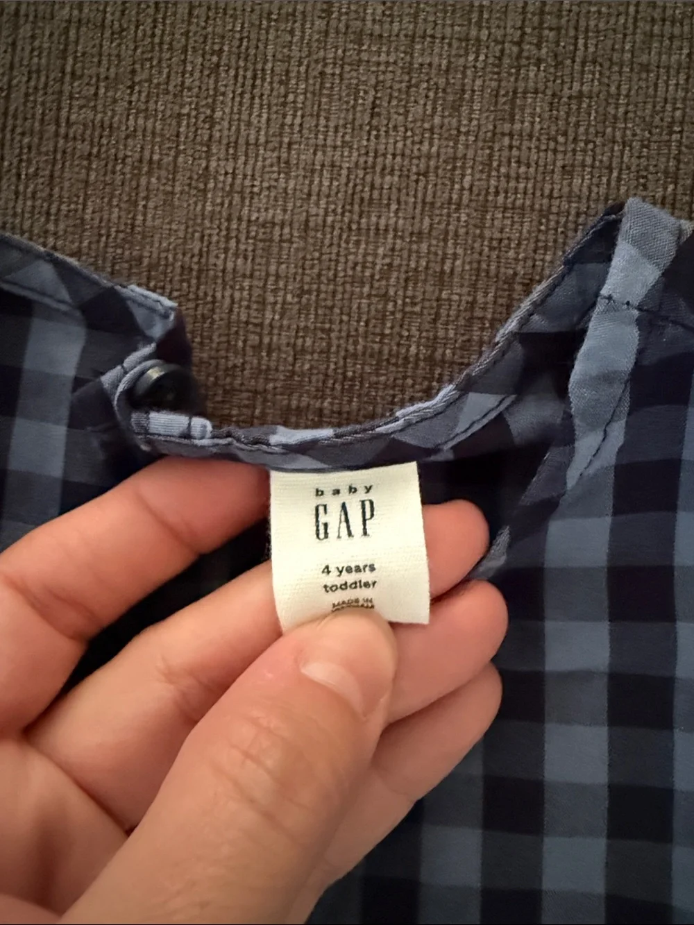 GAP gingham dress